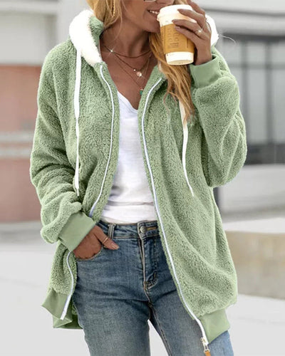 Ivy | Fleece Hoodie with Zipper - Warm and Comfortable