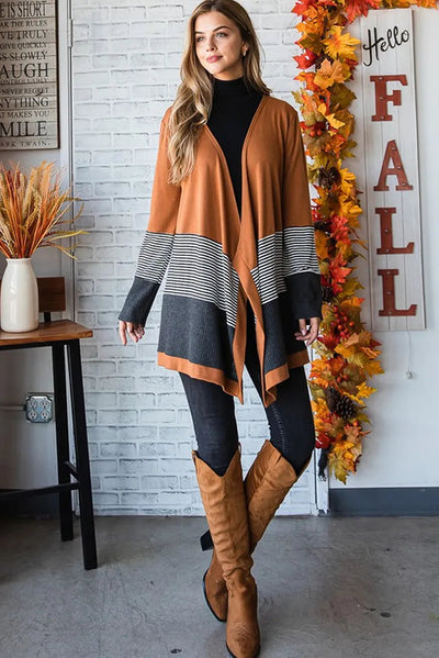 Jane - Casual Striped Cardigan