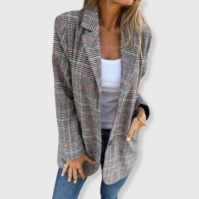 Brenda | Elegant Blazer with Check Pattern