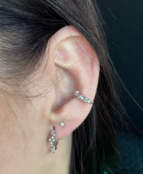 "I wear these earrings every day and honestly forget they're even there — they're that comfortable! Yet I still get compliments wherever I go. The sparkle is subtle and elegant, never over-the-top. These are the timeless earrings I've been searching for."