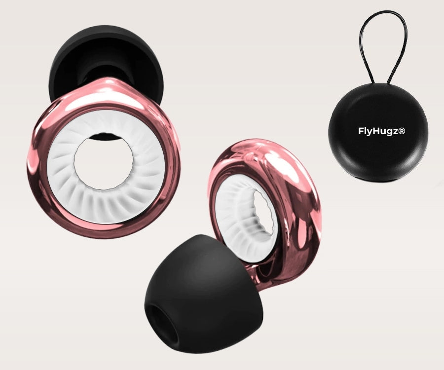 FlyHugz® Noise Reducing Travel Earplugs 2.0