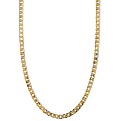 Flat Link Curb Chain Necklace