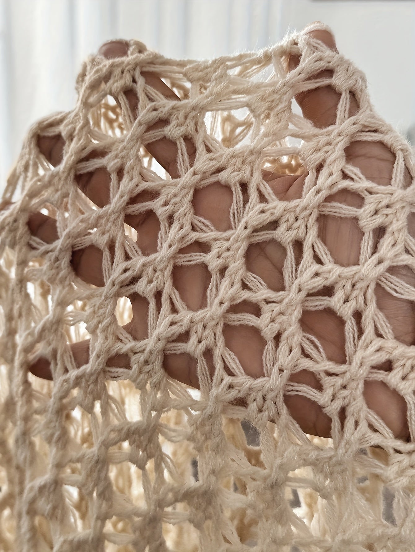 FLORIANA – OPEN KNIT BLOUSE