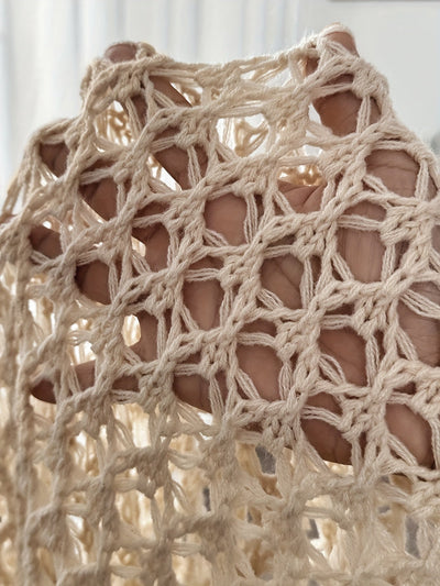 FLORIANA – OPEN KNIT BLOUSE