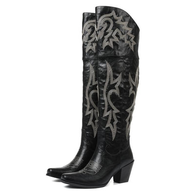 CHEYENNE™ –  Classic Over-the-Knee Cowboy Boots