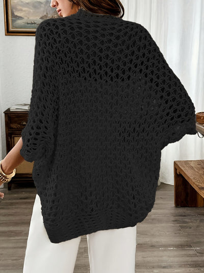 FLORIANA – OPEN KNIT BLOUSE