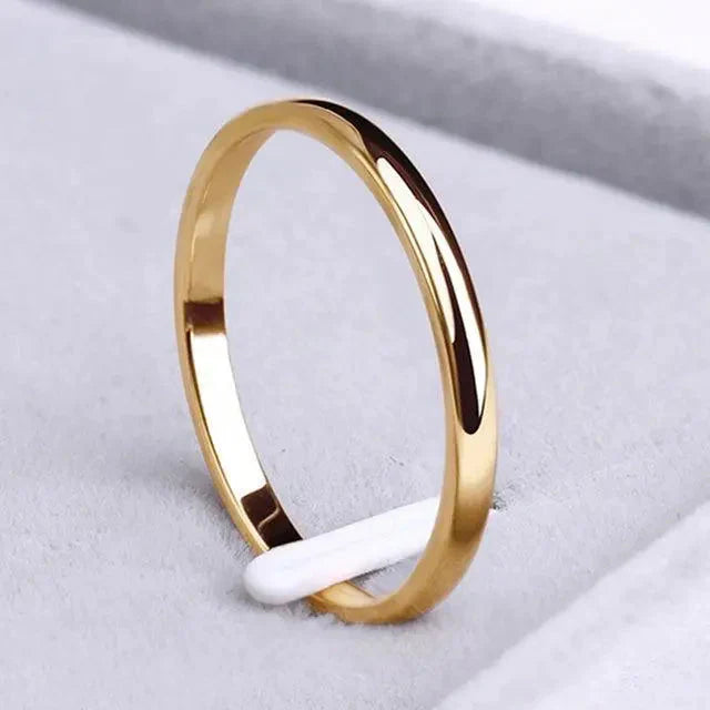 Simple Minimalist Ring of Gold and Silver