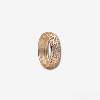 Bright Hollow Gold Ring
