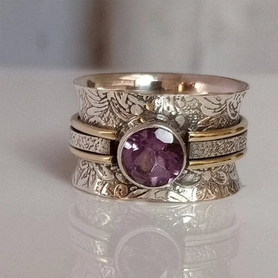 Boho Crystal Meditation Ring