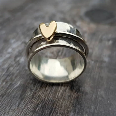 Melody | Elegant Silver Heart Ring