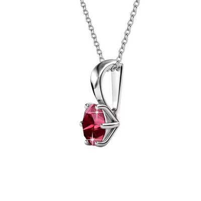 Crystal Charm Pendant Necklace