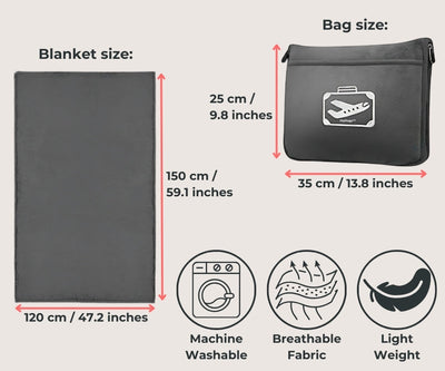 FlyHugz® Blanket & Comfort Bag