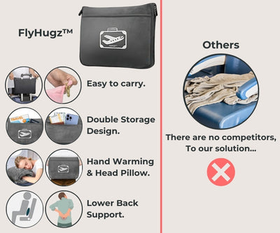 FlyHugz® Blanket & Comfort Bag