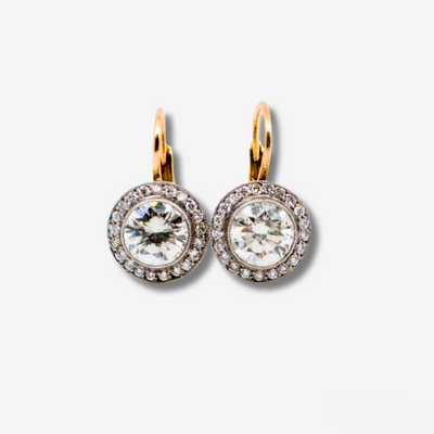 Gisèle | Vintage Silver Earrings with Zircons