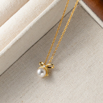 Butterfly Pearl Necklace