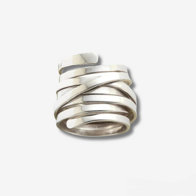 Vintage Thick Layer Silver Ring