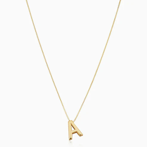 Love letter initial necklace