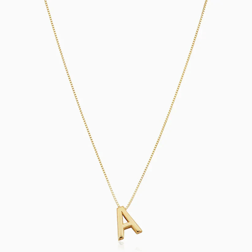Love letter initial necklace