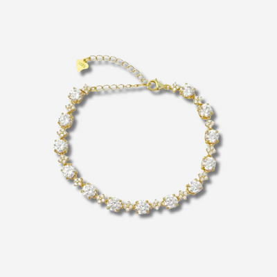 Gold Plated Moissanite Tennis Bracelet