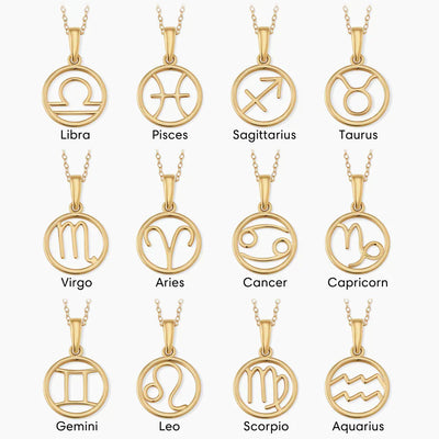 Zodiac sign necklace