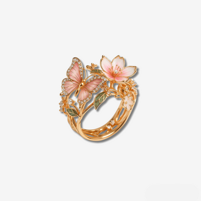 Butterfly Zirconia Ring – Nature Inspired