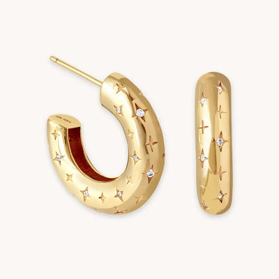 Cosmic Hoop Earrings