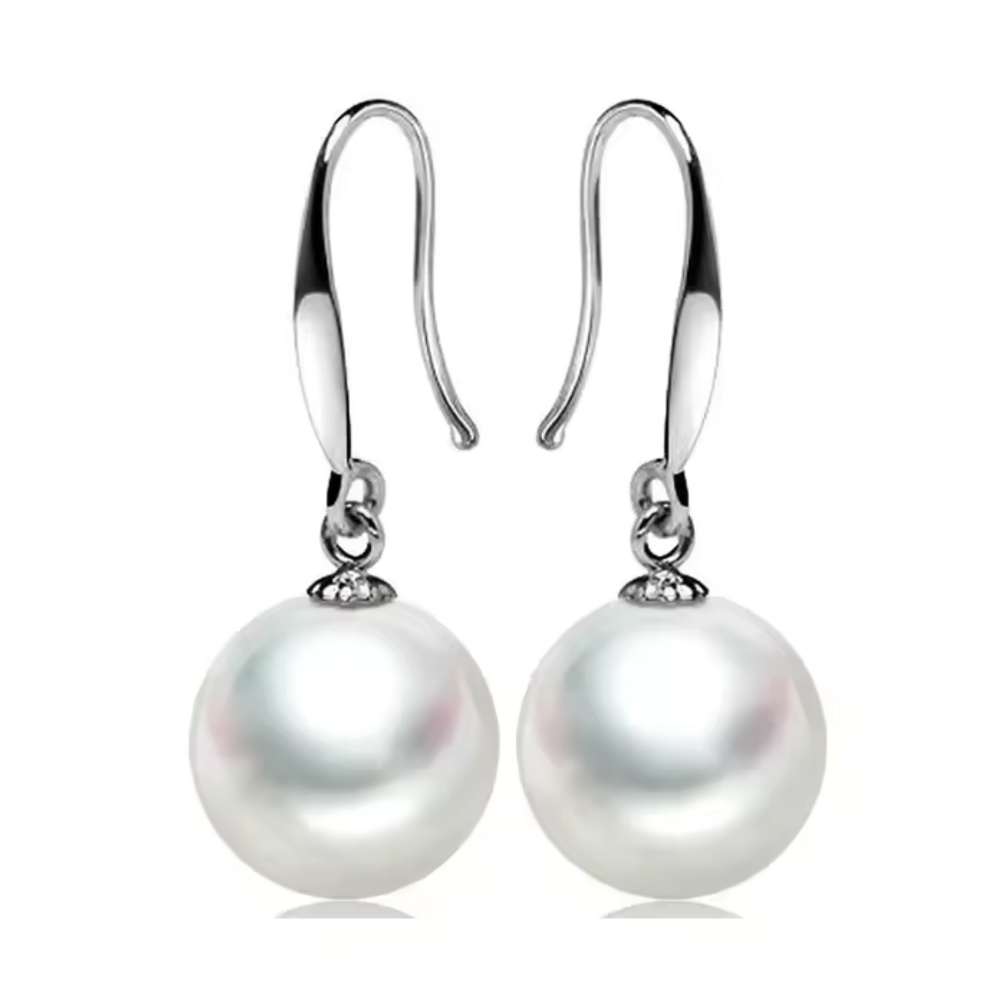 Pearl Drop Charm Earrings