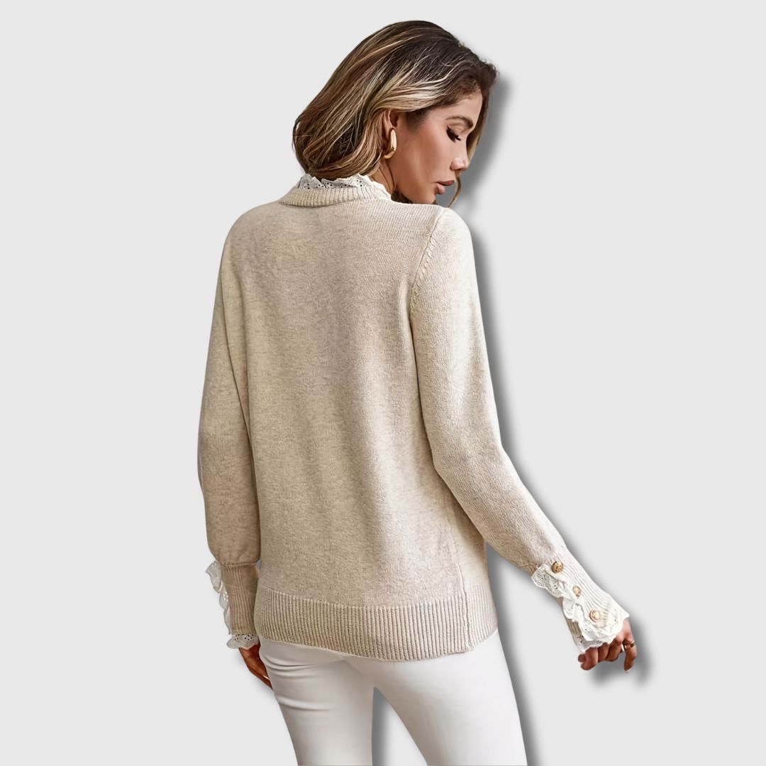 Sofie – Sweater with Lace Details