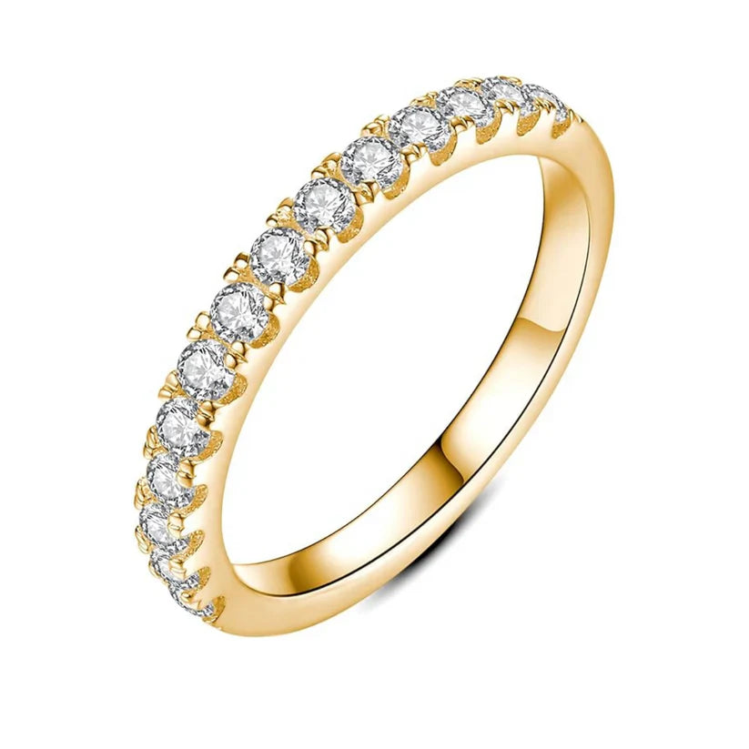 Moissanite Wedding Band