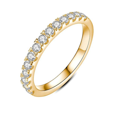 Moissanite Wedding Band