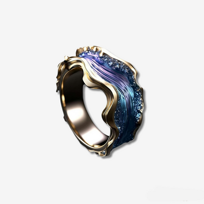 Vintage Golden Ocean Ring