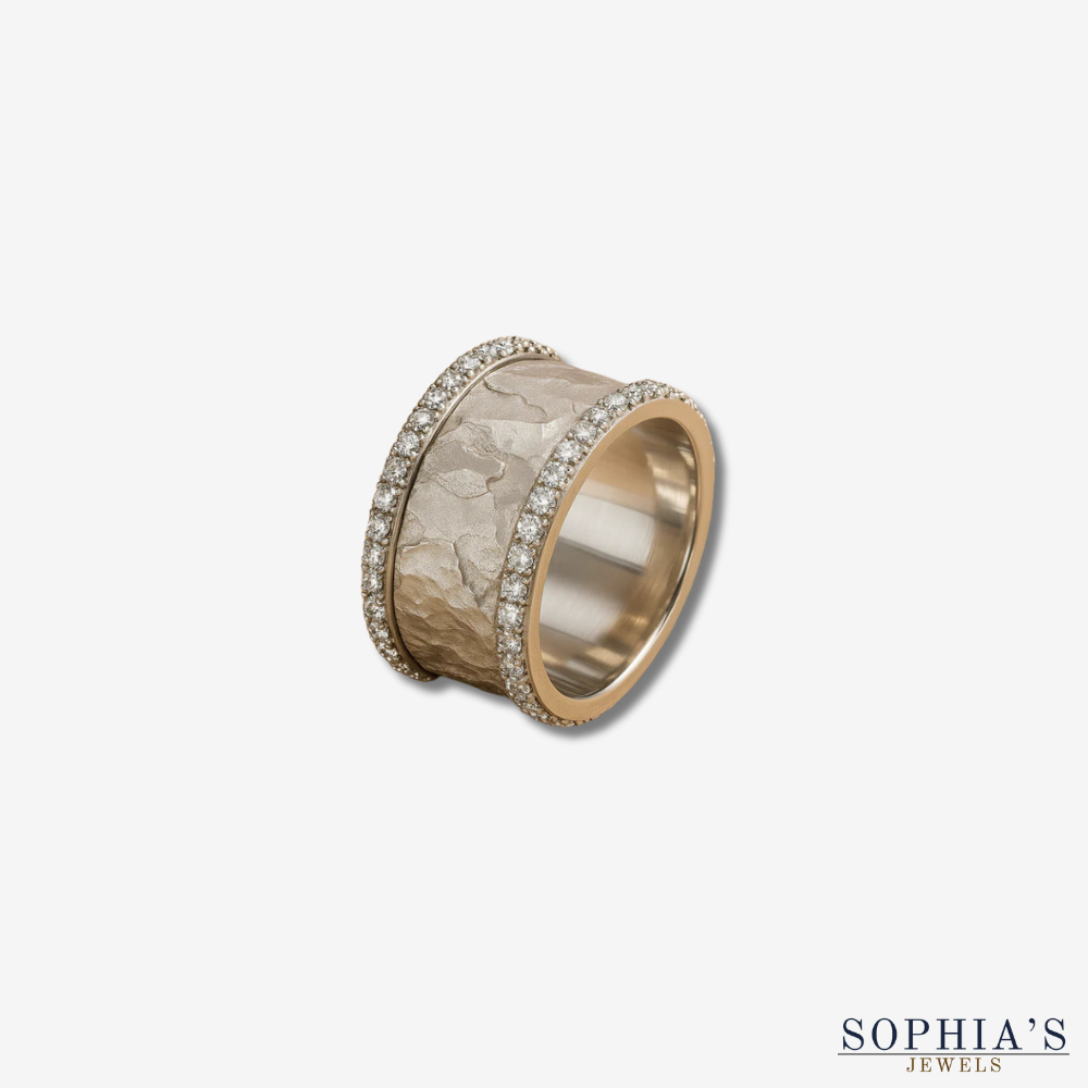 Antique Silver Ring with Zirconia