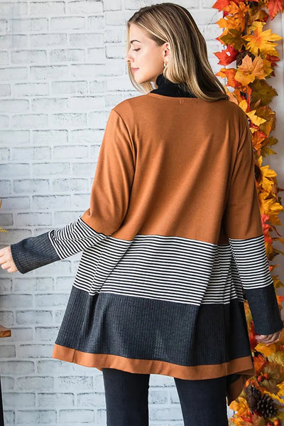 Jane - Casual Striped Cardigan