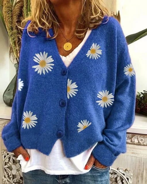 Susan - Casual Floral Cardigan