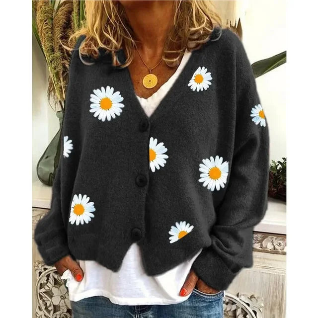 Susan - Casual Floral Cardigan