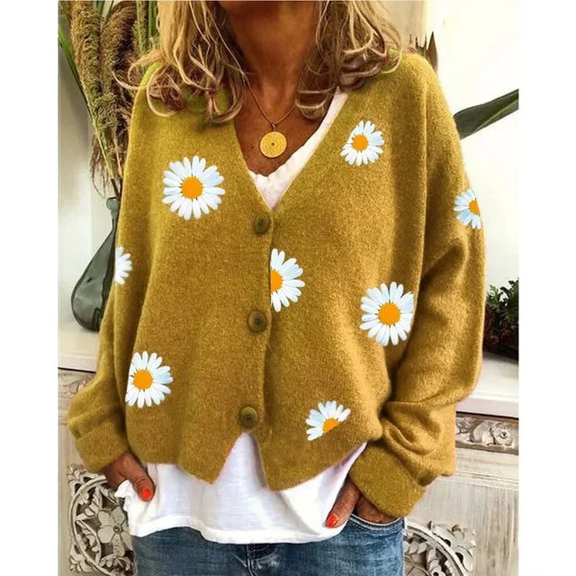 Susan - Casual Floral Cardigan