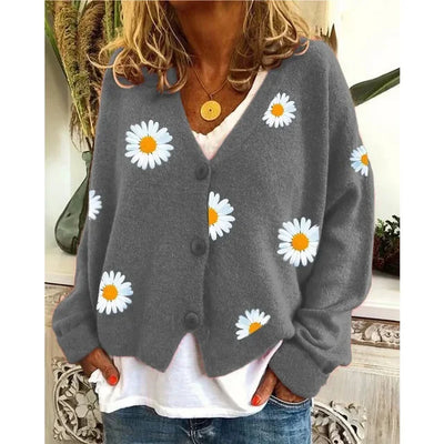 Susan - Casual Floral Cardigan