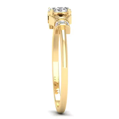 Gold Oval Cut Ring