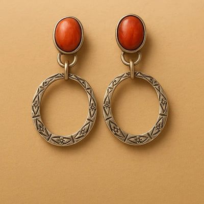 Boho Vintage Onyx Earrings