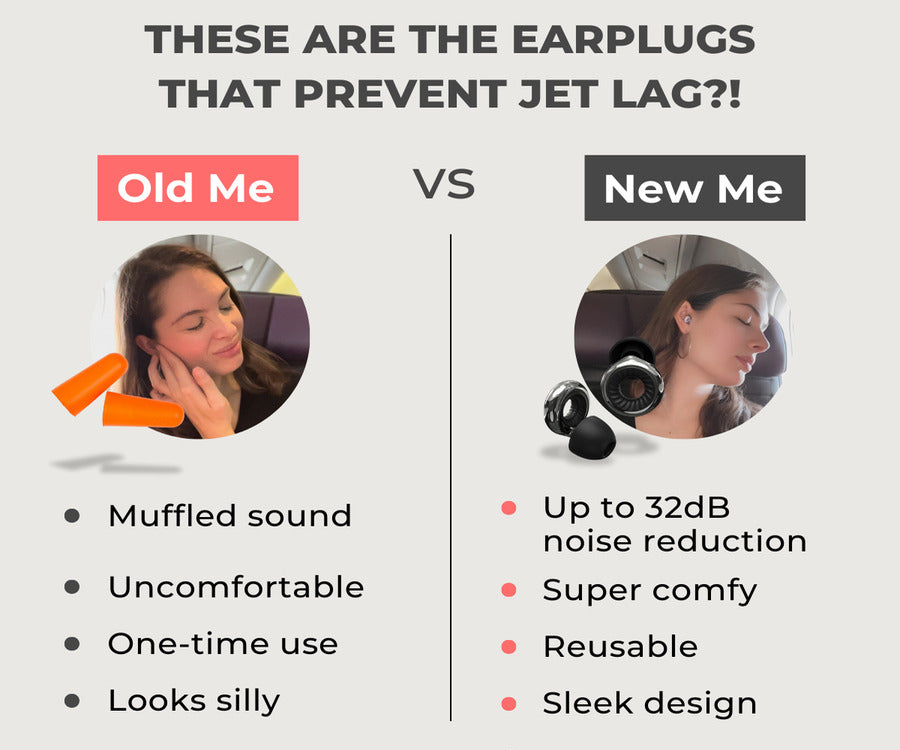FlyHugz® Noise Reducing Travel Earplugs 2.0
