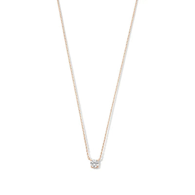 Moissanite Stone Necklace in Gold