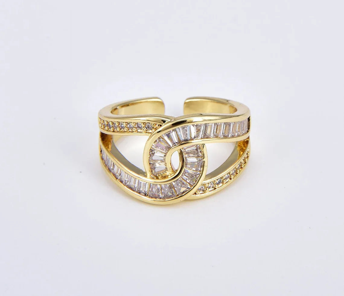 Elegant Knotted Adjustable Ring