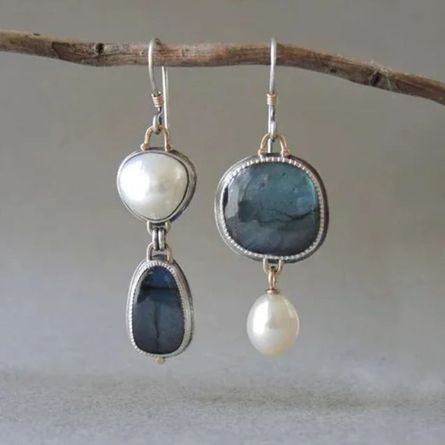 Jennifer | Vintage Blue Stone Earrings