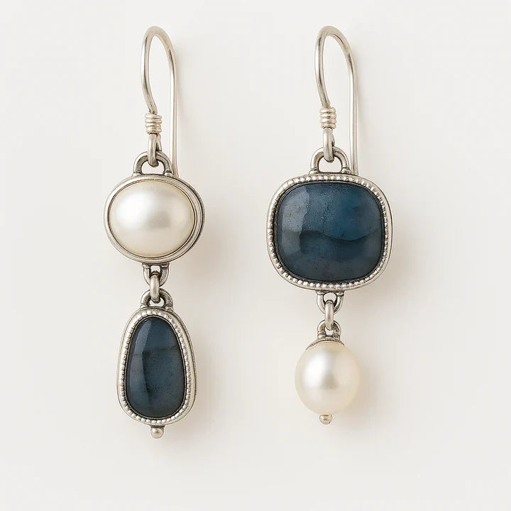 Jennifer | Vintage Blue Stone Earrings