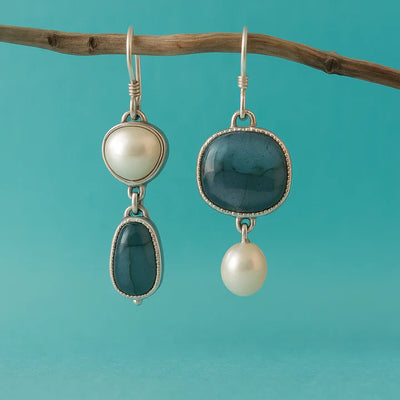 Jennifer | Vintage Blue Stone Earrings
