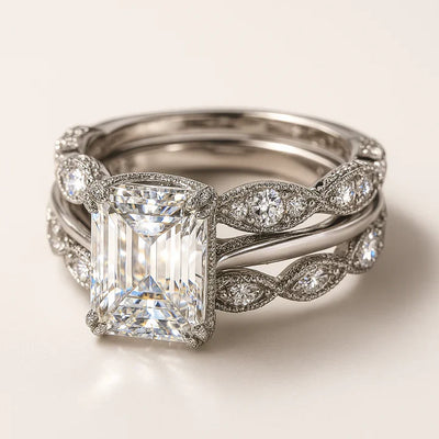 Vintage Silver Bright Layer Ring