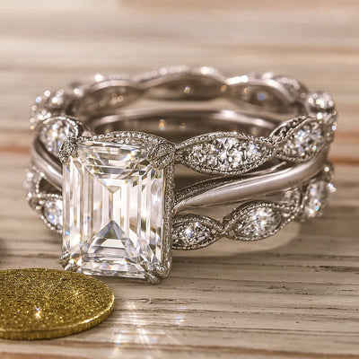 Vintage Silver Bright Layer Ring