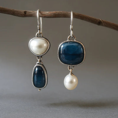 Jennifer | Vintage Blue Stone Earrings