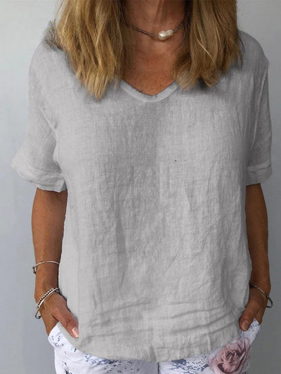 Illyria - Comfortable Cotton Linen Everyday Top