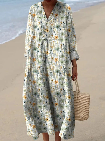 Bristal - Cozy Meadows Floral Buttoned Cardigan